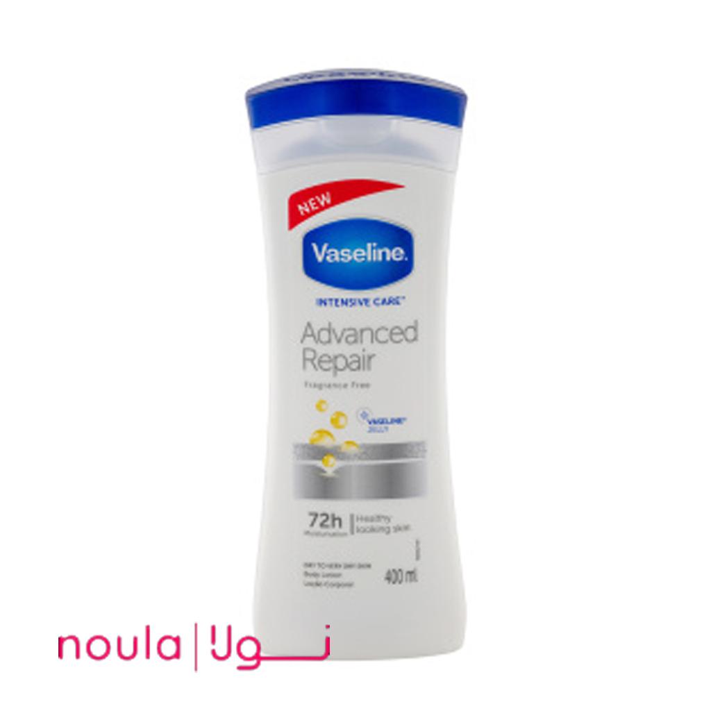 لوسیون بدن نرم کننده 72 ساعته مدل Advanced Repair 400 میل وازلین اصل