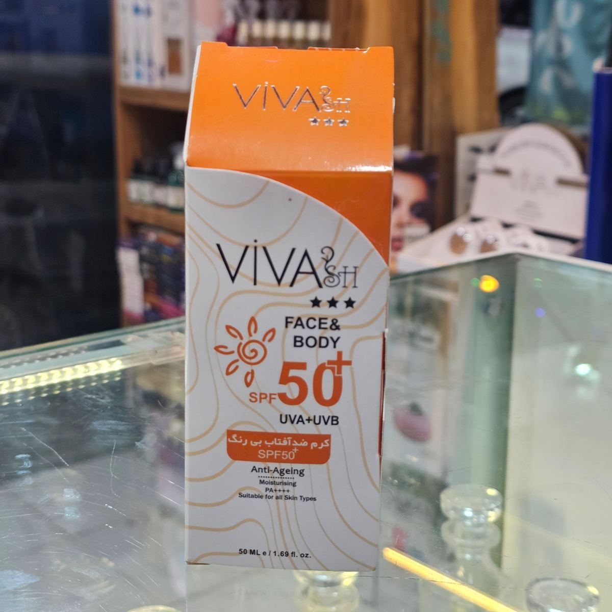 ضد آفتاب بی رنگ spf50 ویواش