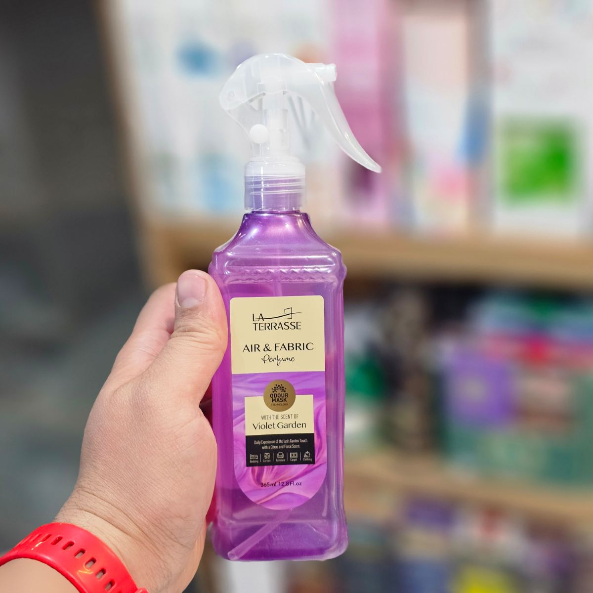 خوشبوکننده محیط و پارچه لاتراس 365 میل اسپری violet garden
